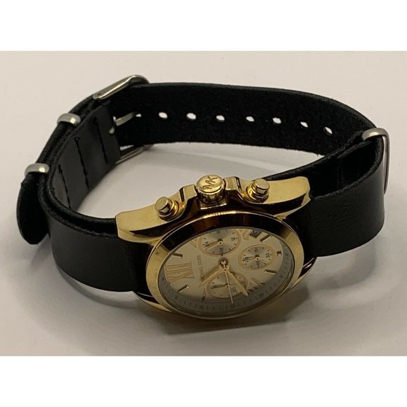 Michael Kors MK5908 Women\'s Black Leather Analog G main image 7